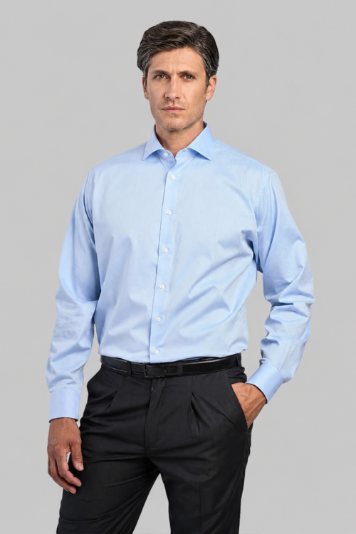 CAMISA VESTIR REG FIT ALG 100%