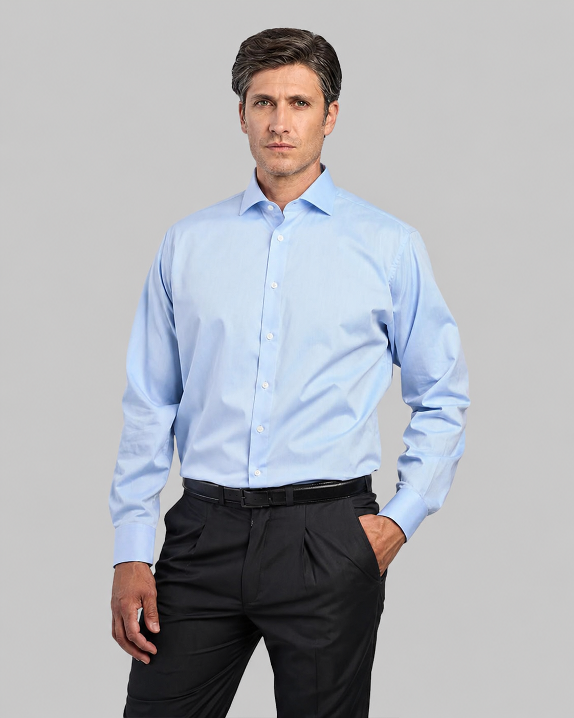 CAMISA VESTIR REG FIT ALG 100%