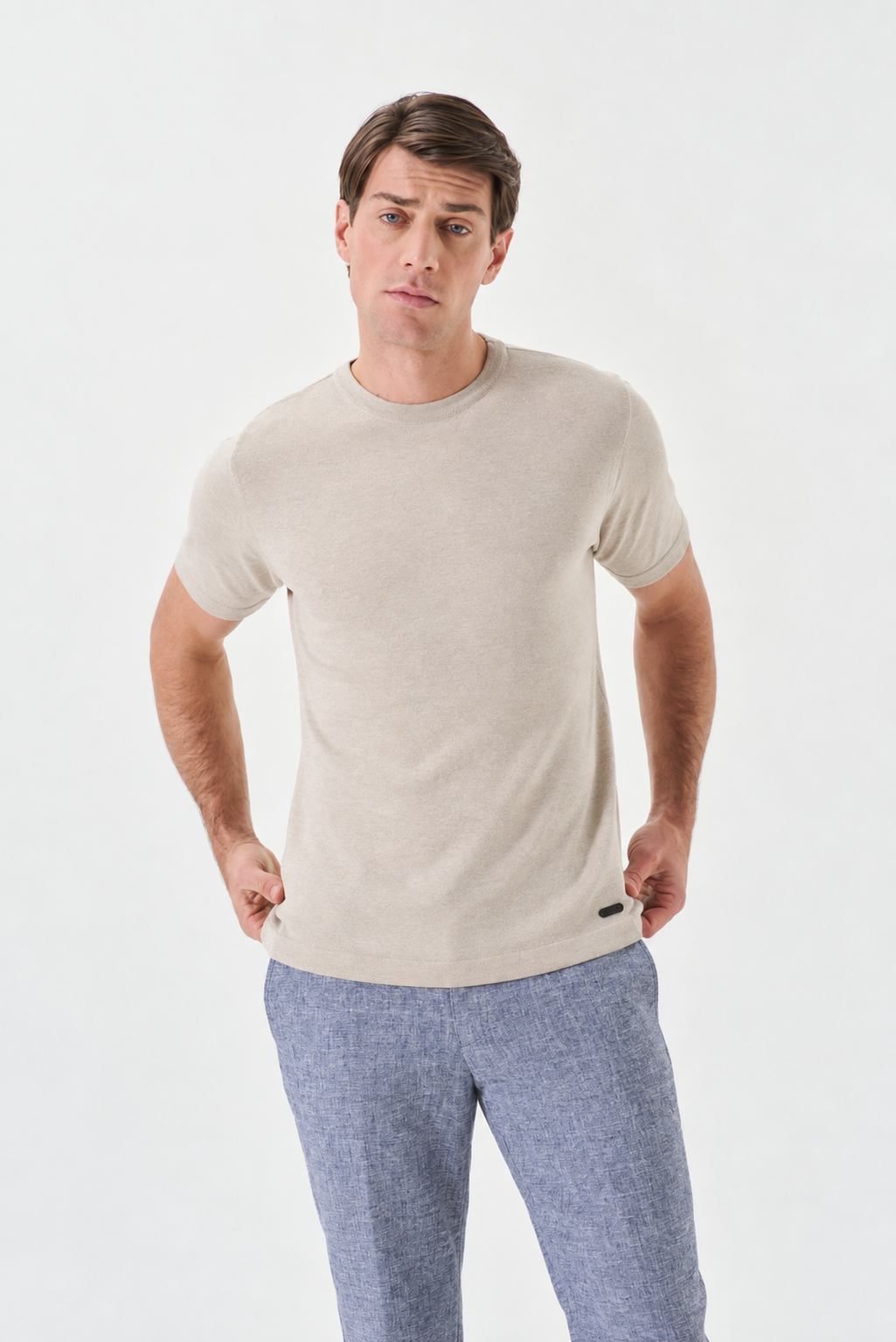 PANTALÓN CHINO SPORT DE LINO FTSÍA - Imagen 7