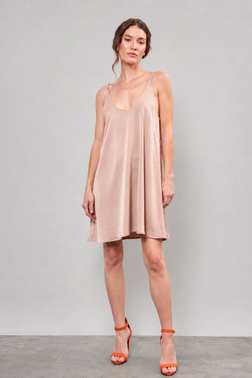 VESTIDO CORTO MALVA