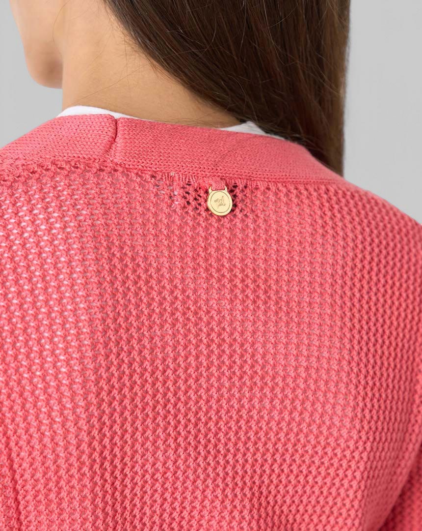 CARDIGAN CALADO CON LAZO - Imagen 2