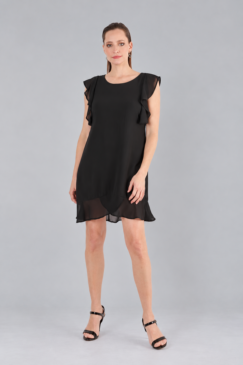 VESTIDO EN GASA CON VOLADOS ALEXA - Imagen 3